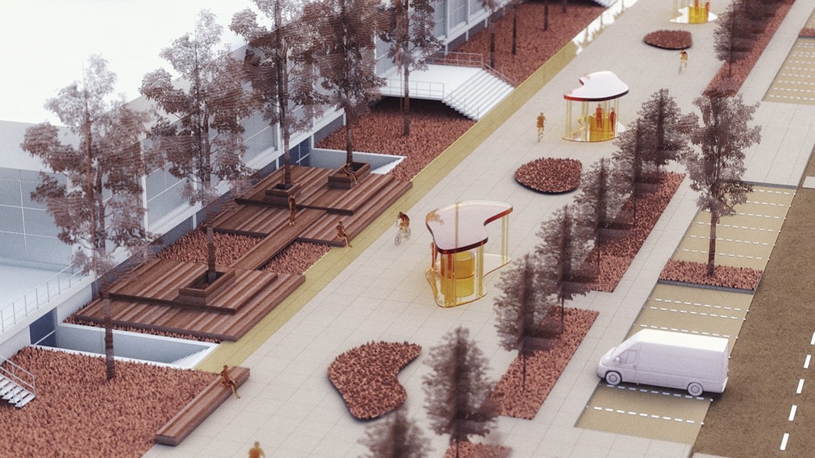 Предложение по развитию территории у Морского речноо вокзала в Архангельске