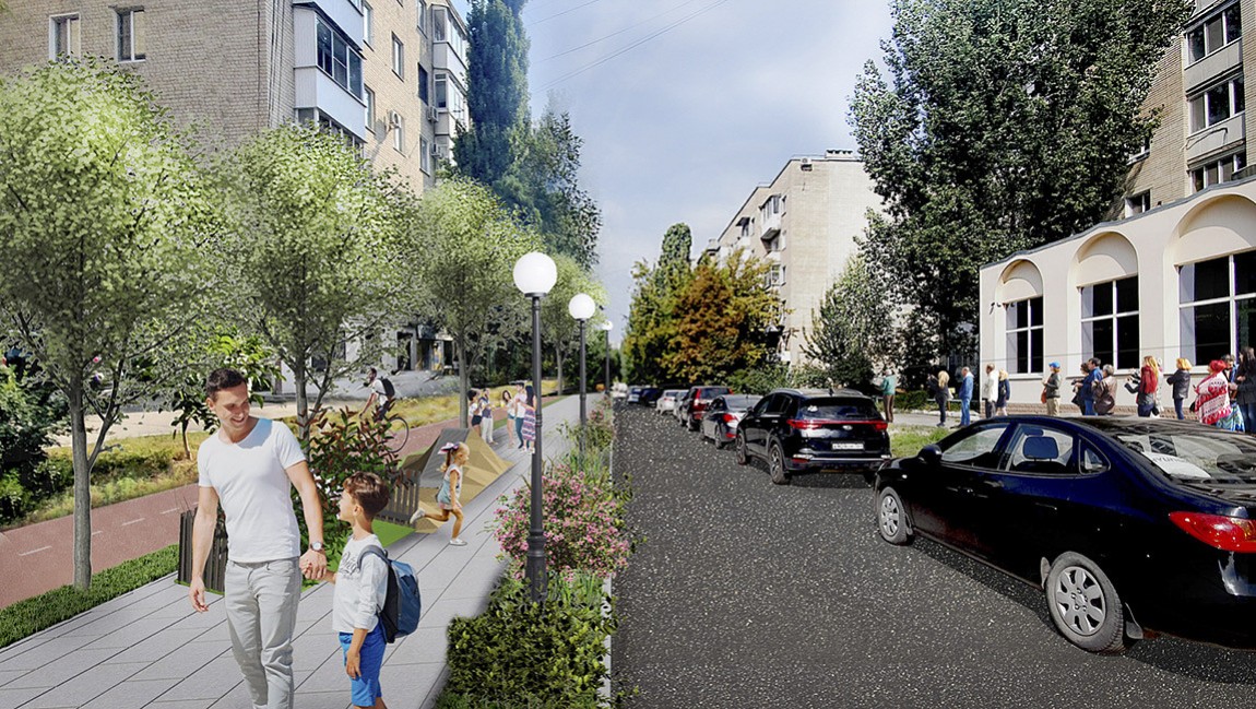 Принципы развития пешеходных частей улиц, в границах центрально-исторических частей городов на примере города Саратова