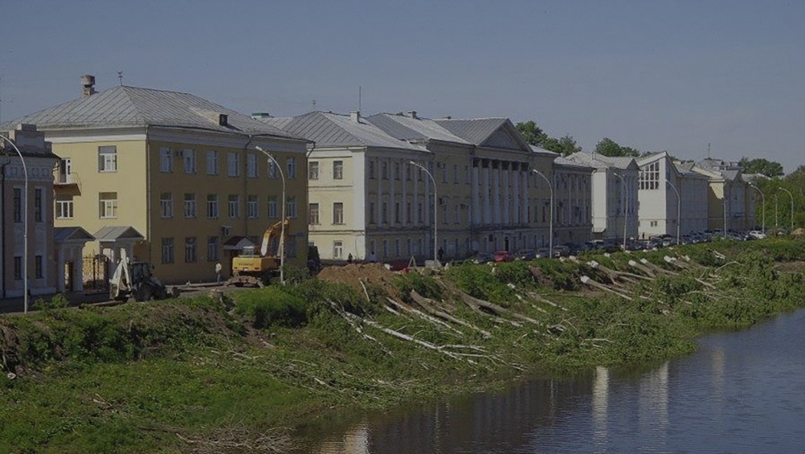 Дорожная карта зеленого каркаса города Вологды