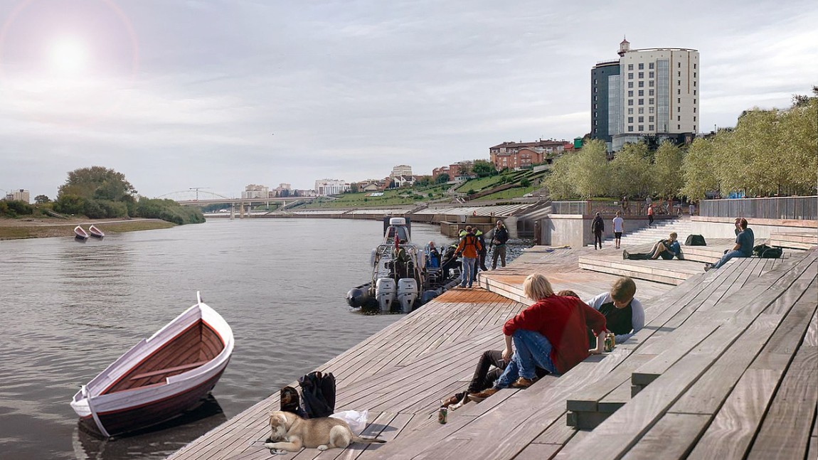 Ревитализация общественного пространства набережной реки Туры в городе Тюмени